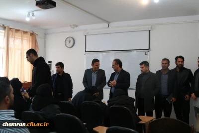 بازدید دکتر فتحی از کلاس های کارشناسی ارشد و مهارت آموزان و تبریک سالروز ولادت حضرت زهرا (س) 