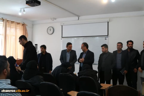 بازدید دکتر فتحی از کلاس های کارشناسی ارشد و مهارت آموزان و تبریک سالروز ولادت حضرت زهرا (س) 