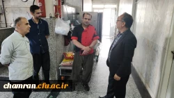 بازدید ریاست دانشکده علوم انسانی از بخش های پشتیبانی 2