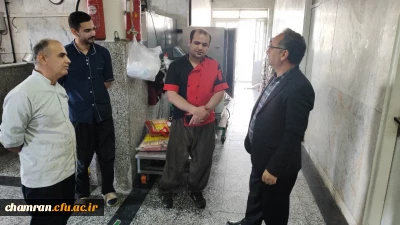 بازدید ریاست دانشکده علوم انسانی از بخش های پشتیبانی