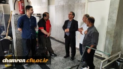 بازدید ریاست دانشکده علوم انسانی از بخش های پشتیبانی 3